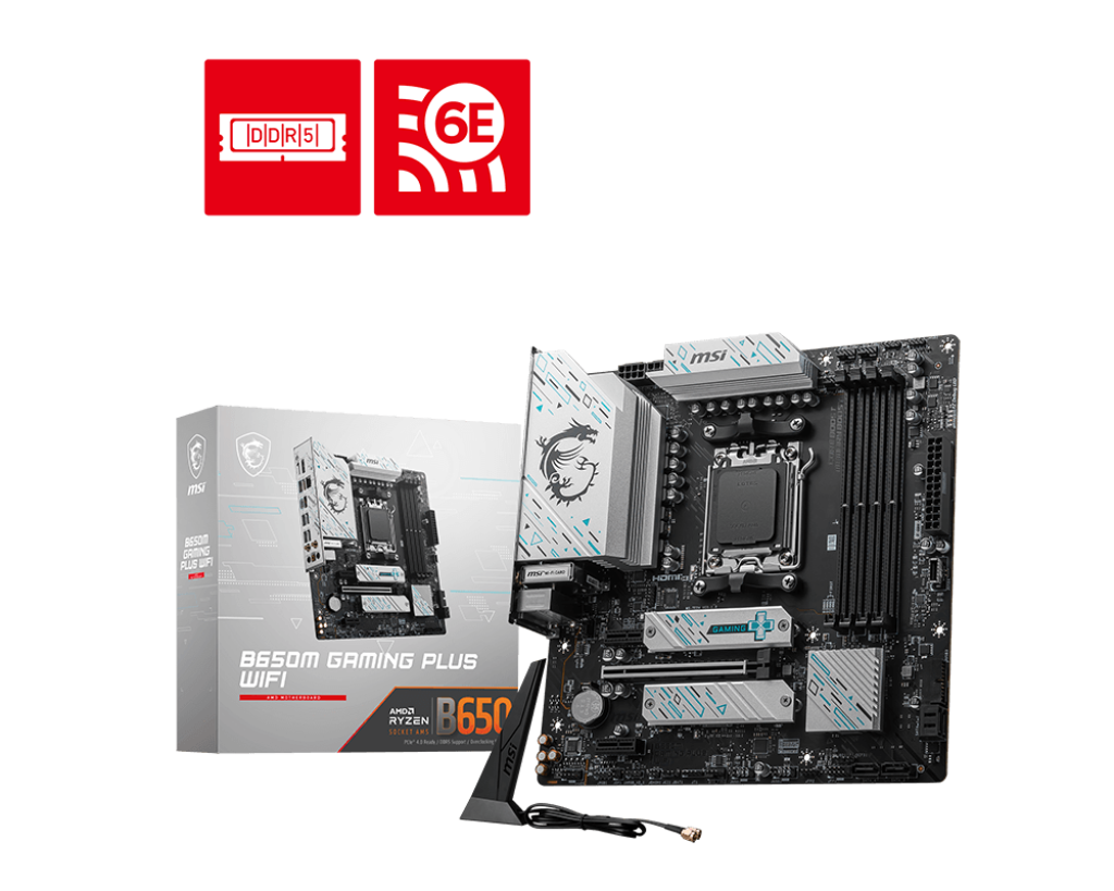 MSI B650M Gaming Plus WIFI Ryzen 9000 Series AM5 Micro ATX Motherboard